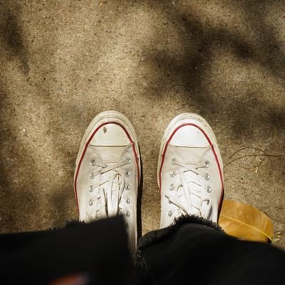 White Close-Up Sneakers