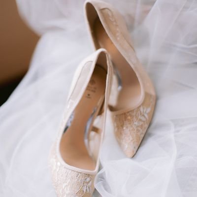 Ivory Lace High Heels
