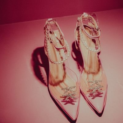 Pink Pearl High Heels