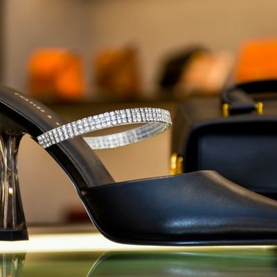Black Crystal High Heel